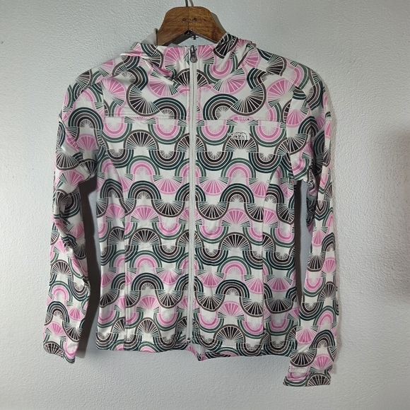The North Face Women's Rainbow Fan Fleece Colorful Zip-Up Hoodie Size Small - Picture 1 of 9